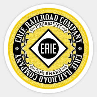 Erie Railroad Company (18XX Style) Sticker